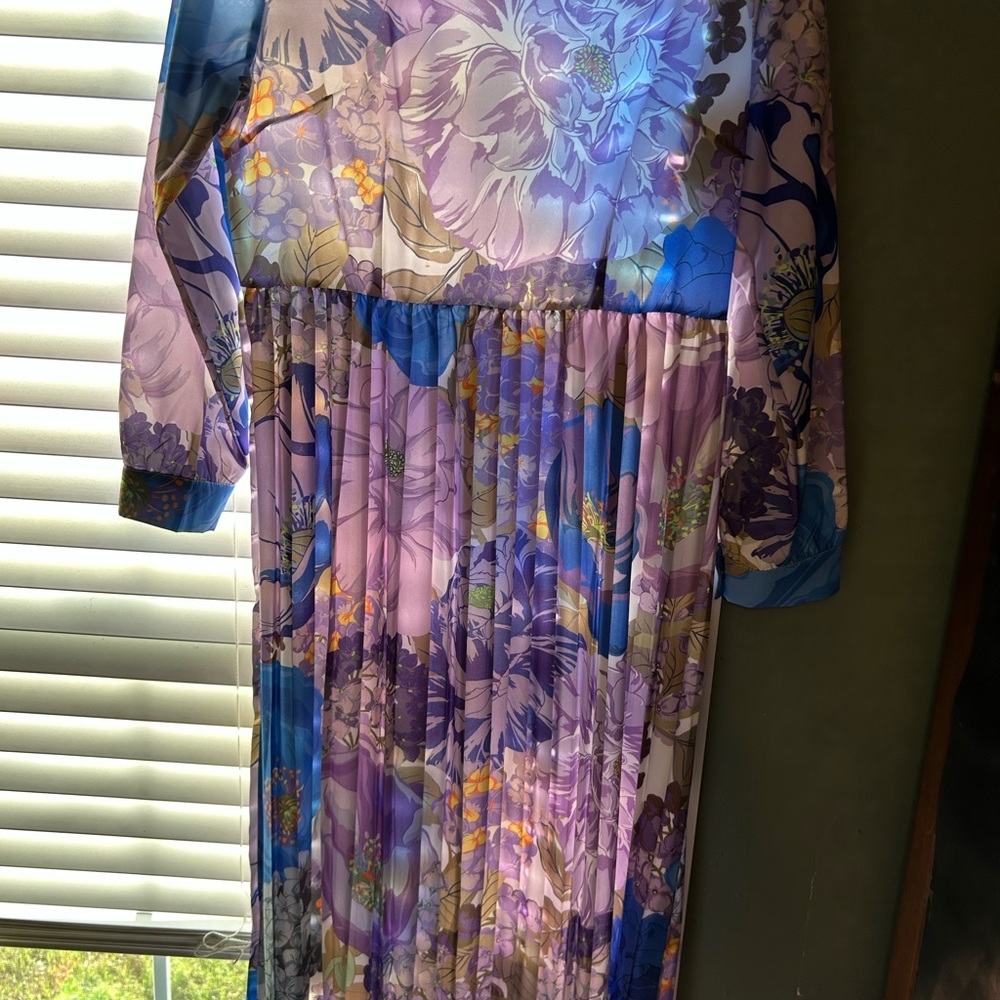 SHEIN Summer Floral  Dress - Blue and Purple